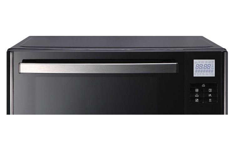 LG Lichtwellenofen mit Carbon Heizelement, Heißluft und Pizzaprogramm inkl. Metallform, MJ3281CBS