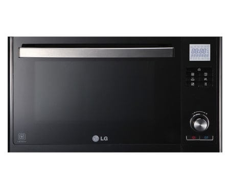 LG Lichtwellenofen mit Carbon Heizelement, Heißluft und Pizzaprogramm inkl. Metallform, MJ3281CBS