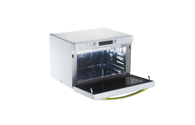 LG Der LG SolarCUBE Essence: Erfrischend stylisch & praktisch. Sparsame Mikrowelle dank Lichtwellentechnik, MP9289JS