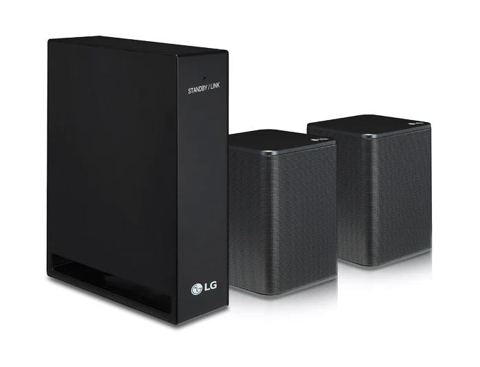 Drahtlose hintere Lautsprecher für noch mehr Surround-Sound.