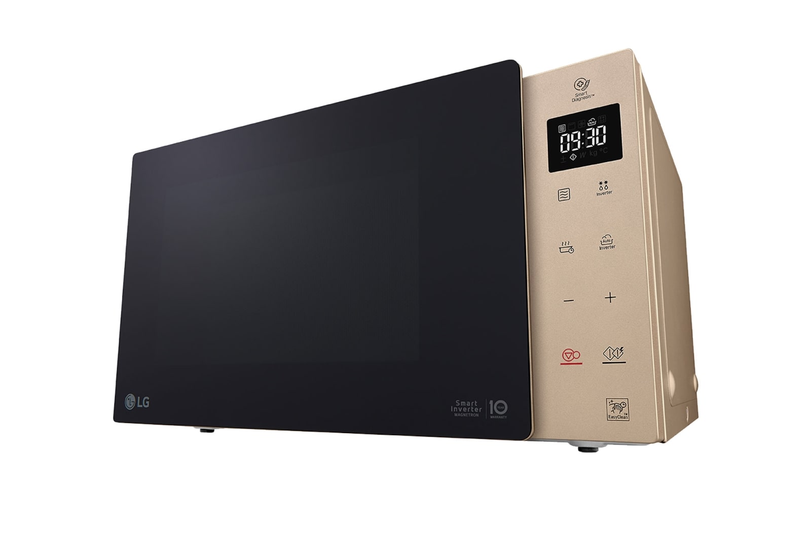 LG Mikrowelle mit Smart Inverter Technologie, Quarz Grill und 25 Liter Kapazität, MH6535GIAS