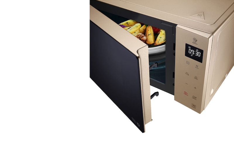 LG Mikrowelle mit Smart Inverter Technologie, Quarz Grill und 25 Liter Kapazität, MH6535GIAS