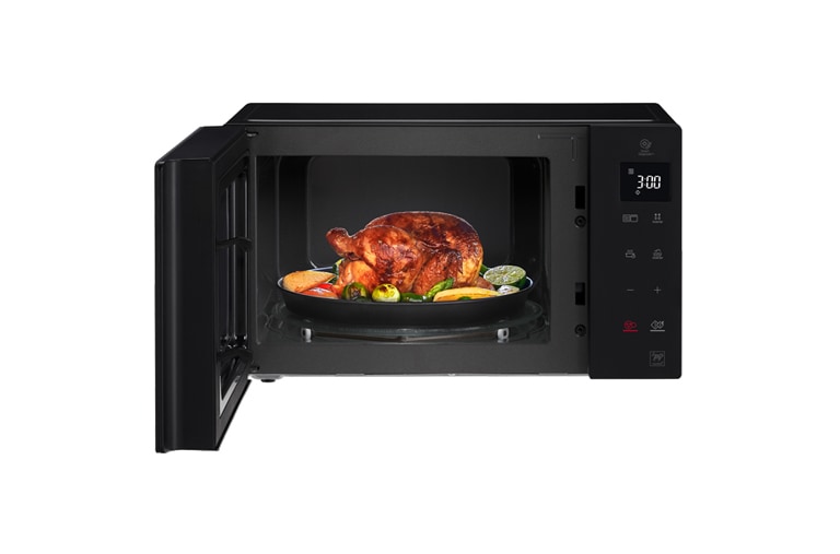 LG Mikrowelle mit Smart Inverter Technologie, Quarz Grill und 25 Liter Kapazität, MH6535GIS