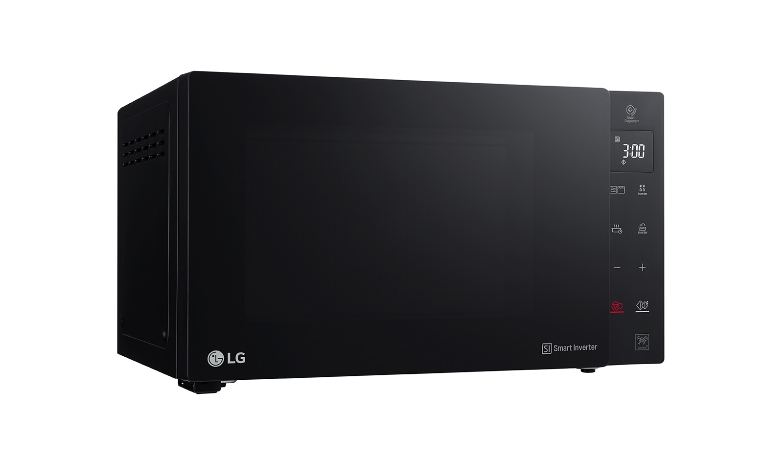 LG Mikrowelle Schwarz (25 L, 1000 Watt) mit Quarzgrill, Smart Inverter Technologie & EasyClean | MH6535GIS, MH6535GIS