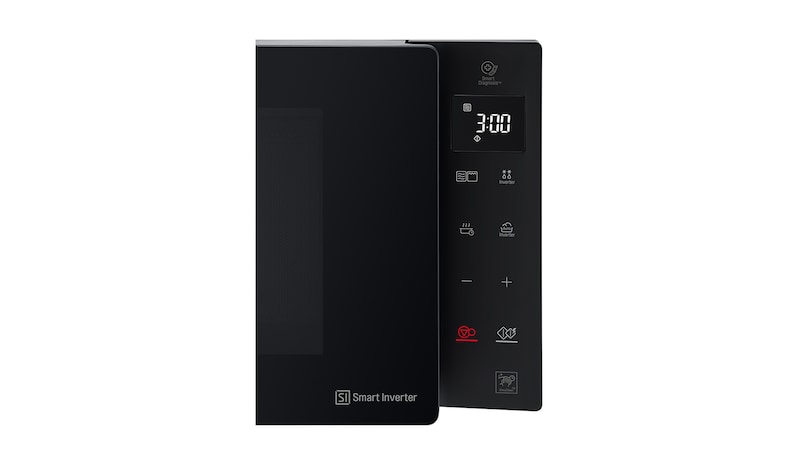 LG Mikrowelle Schwarz (25 L, 1000 Watt) mit Quarzgrill, Smart Inverter Technologie & EasyClean | MH6535GIS, MH6535GIS