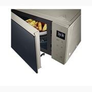 LG Mikrowelle Noble Steel (25 L, 1000 Watt) mit Quarzgrill, Smart Inverter Technologie & EasyClean | MH6535NBS, MH6535NBS
