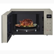 LG Mikrowelle Noble Steel (25 L, 1000 Watt) mit Quarzgrill, Smart Inverter Technologie & EasyClean | MH6535NBS, MH6535NBS