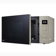 LG Mikrowelle mit Smart Inverter Technologie | Quarzgrill-Technologie | 25 Liter Kapazität | Tür aus echtem Glas, MH6535NBS