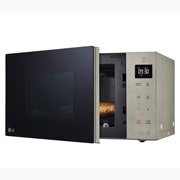 LG Mikrowelle mit Smart Inverter Technologie | Quarzgrill-Technologie | 25 Liter Kapazität | Tür aus echtem Glas, MH6535NBS