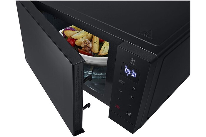 LG Solo-Mikrowelle Noble Steel (25 L, 900 Watt) mit Smart Inverter Technologie & EasyClean | MH7032JAS, MH7032JAS