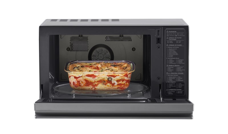 LG Heißluft-Mikrowelle Edelstahl (39L, 1350 Watt) mit Heißluftfunktion, Quarzgrill & EasyClean | MJ3965ACS, MJ3965ACS