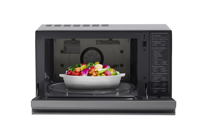 LG Heißluft-Mikrowelle Edelstahl (39L, 1350 Watt) mit Heißluftfunktion, Quarzgrill & EasyClean | MJ3965ACS, MJ3965ACS