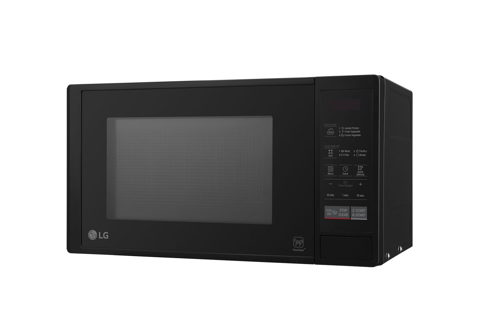 LG Solo-Mikrowelle Schwarz (20 L, 700 Watt) mit Smart Inverter Technologie & EasyClean | MS2042D, MS2042D