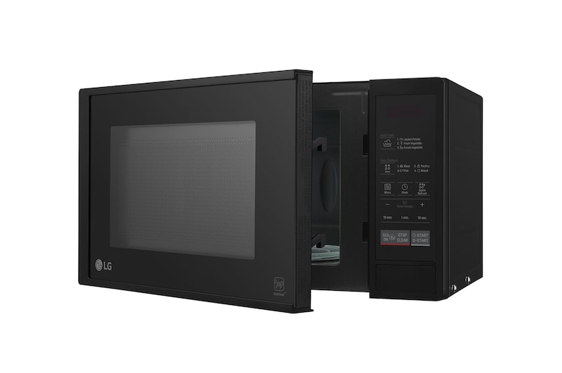 LG Solo-Mikrowelle Schwarz (20 L, 700 Watt) mit Smart Inverter Technologie & EasyClean | MS2042D, MS2042D