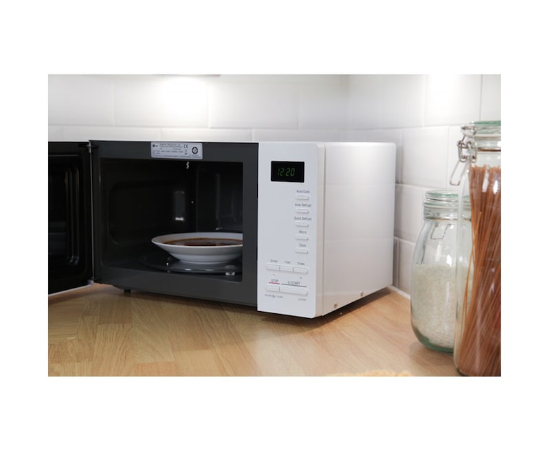 LG Solo-Mikrowelle mit I-Wave Technologie, 23 Litern Kapazität und Eco-On-Energiesparmodus, MS2354JAS
