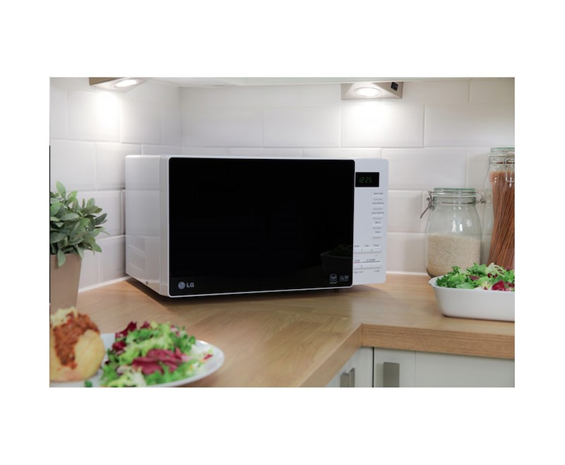 LG Solo-Mikrowelle mit I-Wave Technologie, 23 Litern Kapazität und Eco-On-Energiesparmodus, MS2354JAS