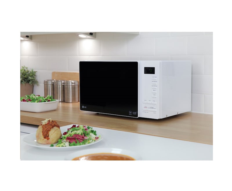 LG Solo-Mikrowelle mit I-Wave Technologie, 23 Litern Kapazität und Eco-On-Energiesparmodus, MS2354JAS