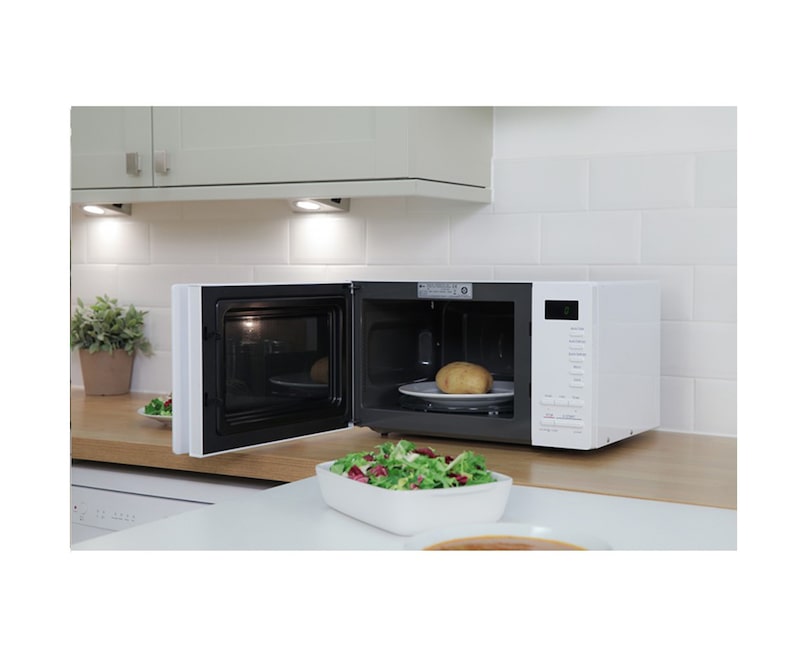 LG Solo-Mikrowelle mit I-Wave Technologie, 23 Litern Kapazität und Eco-On-Energiesparmodus, MS2354JAS