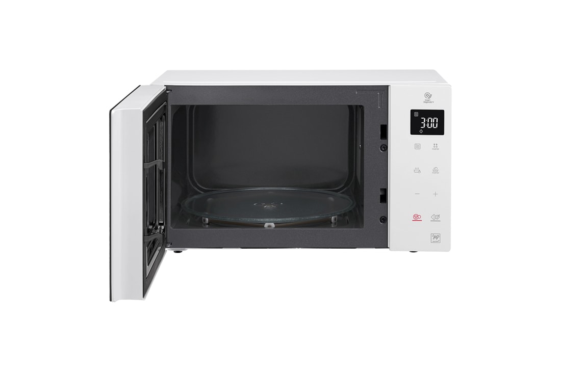 LG Solo-Mikrowelle Weiß (23 L, 1000 Watt) mit Smart Inverter Technologie & EasyClean | MS23NECBW, MS23NECBW