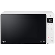 Vorderansicht der 23 L & 1000 Watt Solo-Mikrowelle Weiß MS23NECBW 