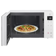 LG Solo-Mikrowelle Weiß (23 L, 1000 Watt) mit Smart Inverter Technologie & EasyClean | MS23NECBW, MS23NECBW