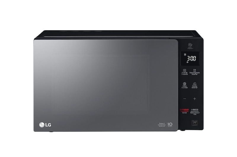 LG Solo-Mikrowelle Schwarz (25 L, 1000 Watt) mit Smart Inverter Technologie & EasyClean | MS2535GIR, MS2535GIR