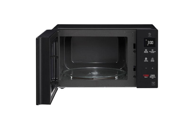 LG Solo-Mikrowelle Schwarz (25 L, 1000 Watt) mit Smart Inverter Technologie & EasyClean | MS2535GIR, MS2535GIR