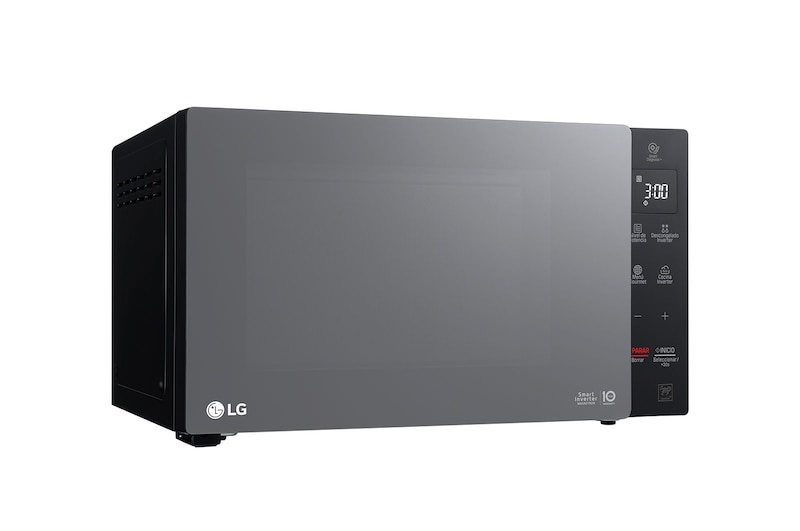 LG Solo-Mikrowelle Schwarz (25 L, 1000 Watt) mit Smart Inverter Technologie & EasyClean | MS2535GIR, MS2535GIR