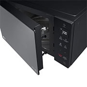 LG Solo-Mikrowelle Schwarz (25 L, 1000 Watt) mit Smart Inverter Technologie & EasyClean | MS2535GIR, MS2535GIR