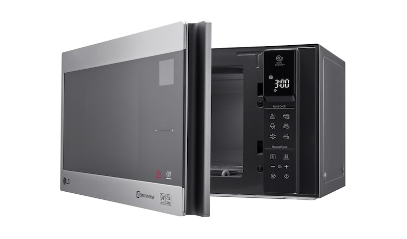LG Solo-Mikrowelle Noble Steel (25 L, 1000 Watt) mit Smart Inverter Technologie & EasyClean | MS2595CIS, MS2595CIS