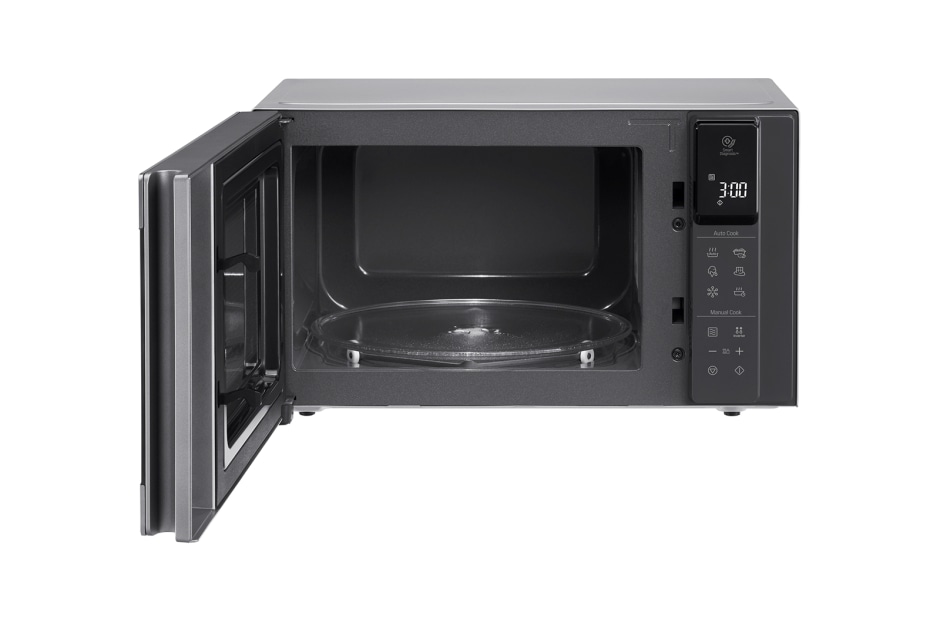 LG Solo-Mikrowelle Noble Steel (25 L, 1000 Watt) mit Smart Inverter Technologie & EasyClean | MS2595CIS, MS2595CIS