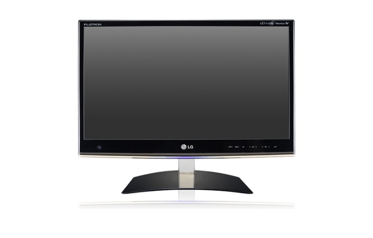 Vorderseite von LG Monitor TV mit Full HD-Auflösung, 58,42 cm (23“) Bildschirmdiagonale und integriertem Hybridtuner M2350D