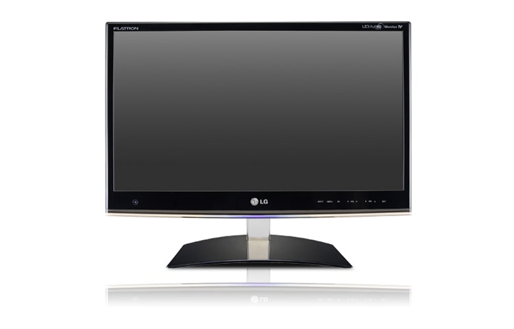 Vorderseite von LG LCD Monitor TV mit 63,5 cm (25“) Bilddiagonale, FullHD Auflösung, sagenhaftem Kontrastverhältnis von 5.000.000:1 und 5 ms Reaktionszeit M2550D