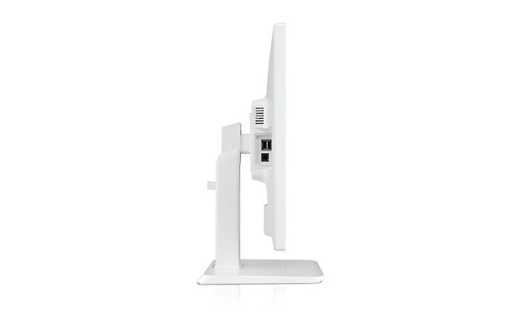 LG LED-Office-Monitor mit 60,96 cm (24 Zoll) Bildschirmdiagonale, blickwinkelstabilem IPS-Panel und Pivot-Funktion, 24EB23PY-W