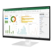 LG 24 Zoll IPS Monitor mit Full HD-Auflösung und Farbkalibrierung, 24BN650Y-W.AED