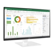 LG 24 Zoll IPS Monitor mit Full HD-Auflösung und Farbkalibrierung, 24BN650Y-W.AED