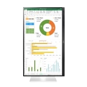 LG 24 Zoll IPS Monitor mit Full HD-Auflösung und Farbkalibrierung, 24BN650Y-W.AED