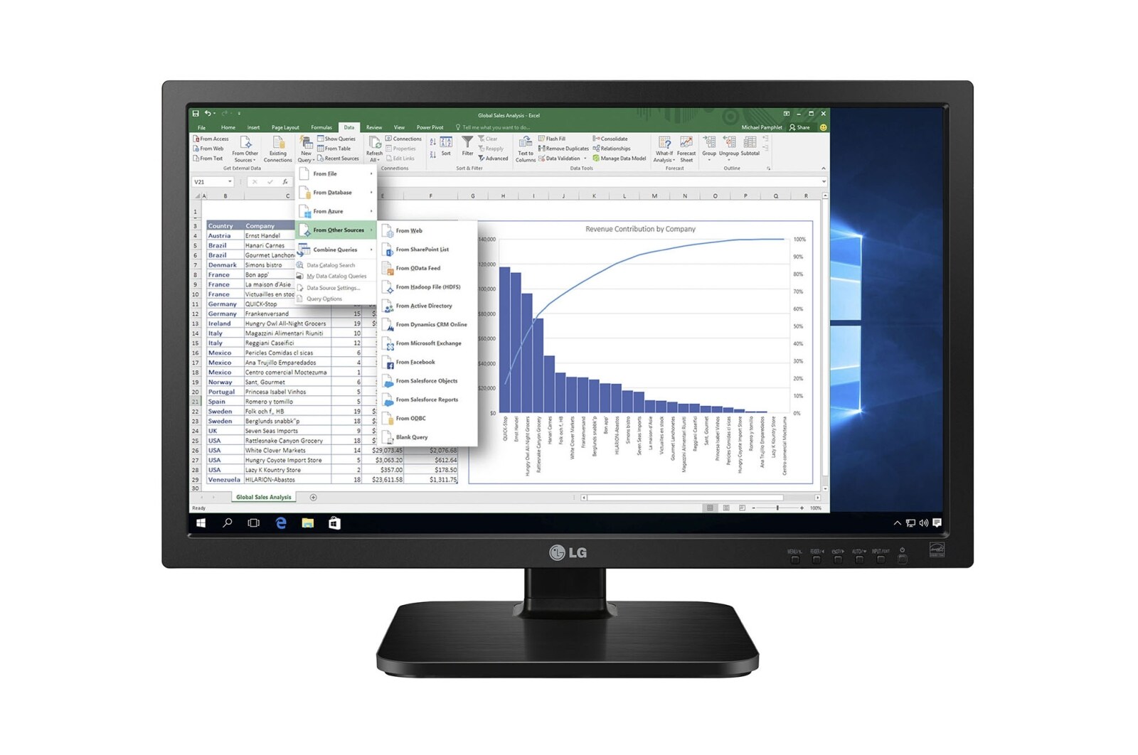 LG FHD IPS Business Monitor mit 60,45 cm (23,8 Zoll) Bildschirmdiagonale, Reader Mode und Pivot-Funktion, 24MB37PM-B