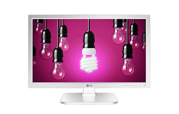 Vorderseite von Business-Monitor mit 60,45 cm (23,8 Zoll) Bildschirmdiagonale, Reader Mode und Pivot-Funktion 24MB37PY-W
