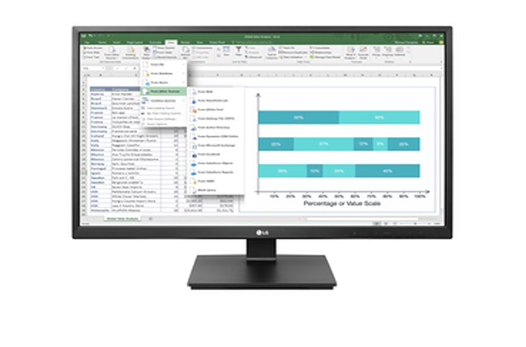 Vorderseite von LG IPS Business Monitor - Energieeffizienzklasse A (Spektrum: A&#43;&#43;&#43; bis D) 27BK550Y-B