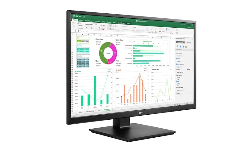 LG 27 Zoll Full HD Monitor mit IPS, Flicker Safe und Lese-Modus, 27BN550Y-B