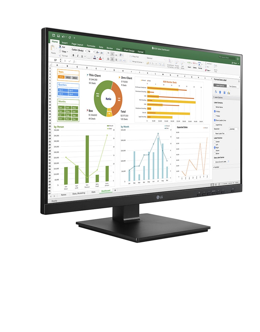 24 Zoll IPS Monitor mit Full HD-Auflösung und Farbkalibrierung ...