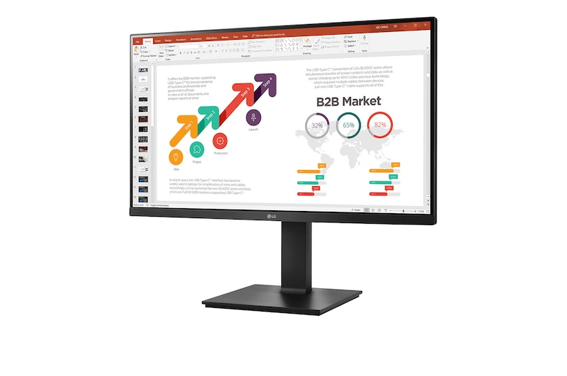 LG 27-Zoll (1920x1080) IPS Monitor mit Full HD, 27BP450Y-B