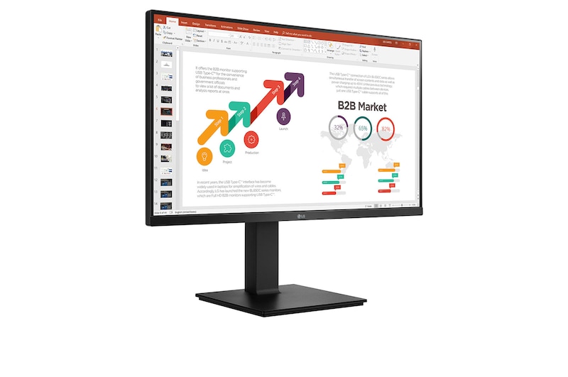 LG 27-Zoll (1920x1080) IPS Monitor mit Full HD, 27BP450Y-B