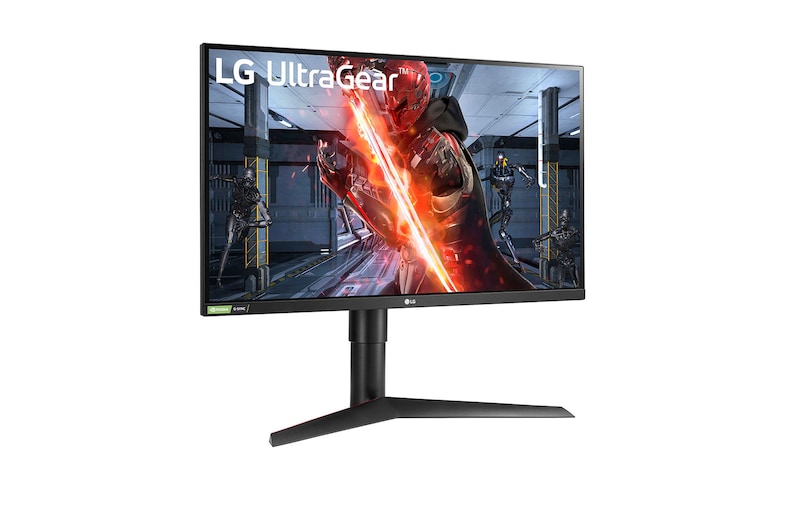 LG 27" Nano IPS Gaming-Monitor mit 1 ms Reaktionszeit und QHD-Auflösung, 27GL83A-B