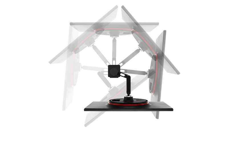 LG 27 Zoll UltraGear™ Ergo Gaming Monitor mit QHD und Nano IPS mit 1 ms (GtG), 27GN880-B