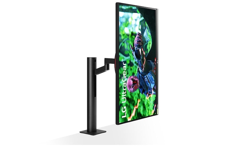 LG 27 Zoll UltraGear™ Ergo Gaming Monitor mit QHD und Nano IPS mit 1 ms (GtG), 27GN880-B