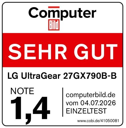 LG 27GX790B-B im Test: Tempo trifft Bildqualität