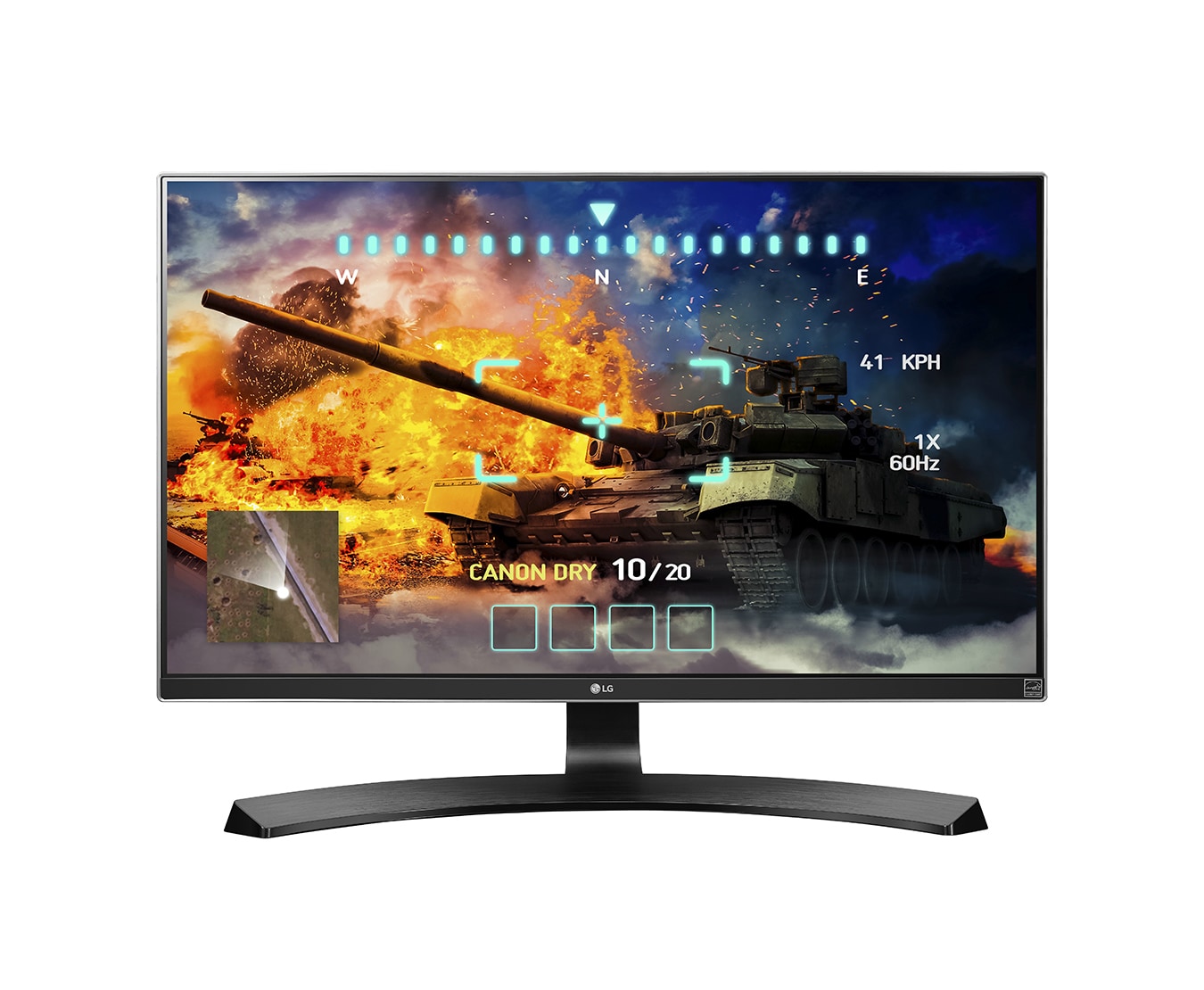 Vorderseite von Ultra HD 4K Monitor mit 68,58 cm (27 Zoll) Bildschirmdiagonale, IPS Panel und FreeSync 27UD68-P