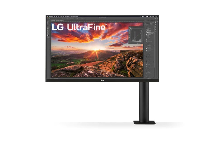 LG 27 Zoll UltraFine™ Display Ergo Monitor mit UHD 4K-Auflösung und IPS, 27UN880P-B